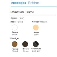 Colores disponibles en la mesa auxiliar Mini