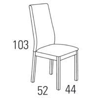 Medidas Silla A54-004
