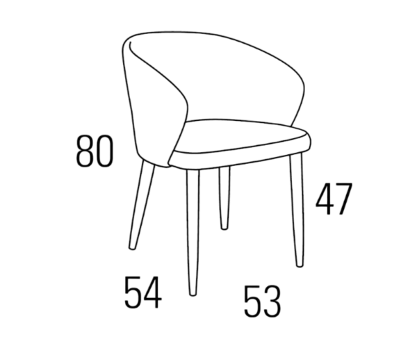Medidas Sillón A54-001