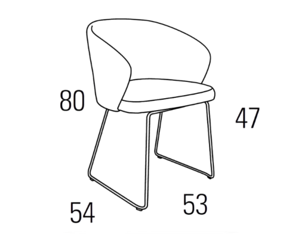 Medidas Sillón A54-001