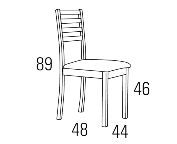 Medidas silla A54-045
