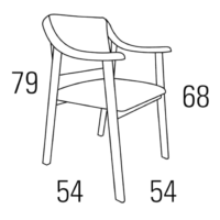 Medidas sillón A54-024
