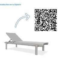 Foto QR que te envia a ver la nueva tumbona Noa 3D en tu espacio