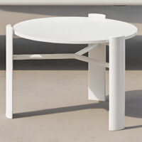 Mesa auxiliar Noa en blanco