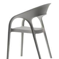 Cadira de braços Gossip 621RM Gris reciclat