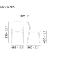 Medidas Silla Ara 310
