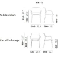Medidas sillón/Lounge Ara