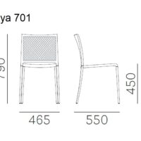 Medidas Silla 701