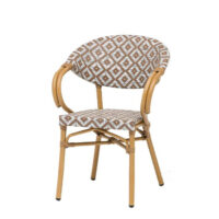 Sillón Indonesia con estructura color bambú y acabado textilene soho