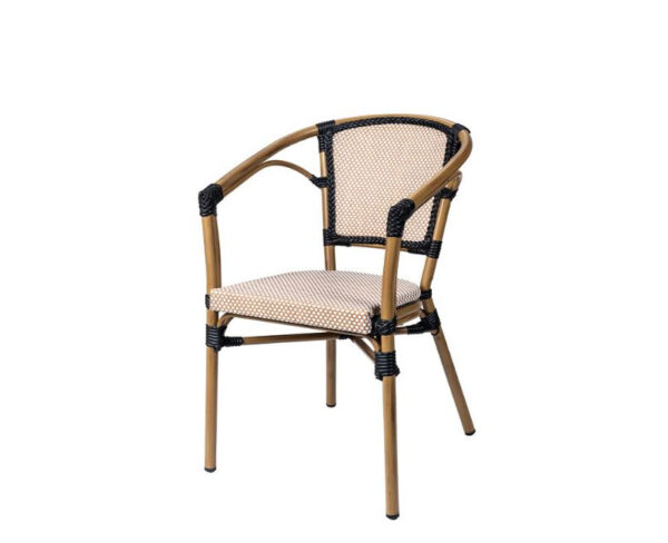 Sillón Niza con textilene Latte