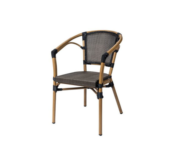 Sillón Niza con textilene Negro
