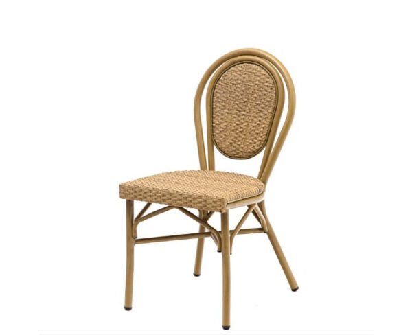 Silla Rambla estructura deco bambú, respaldo atlas y asiento trenzado atlas