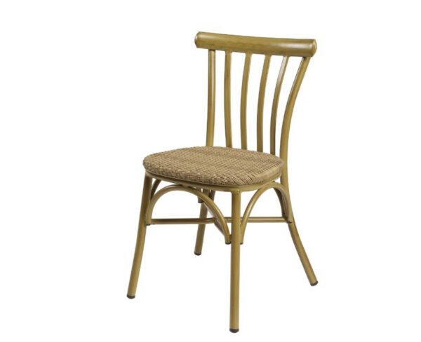 Silla Stoa estructura deco bambú y asiento trenzado atlas