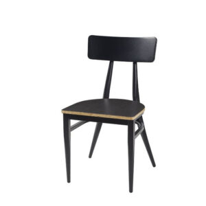 Silla Hannah con asiento laminado Ebony