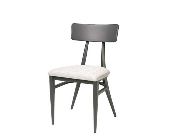 Silla Hannah con estructura grafito y asiento indiana