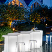 Barra de bar modular Iceberg en ambiente