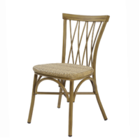 Silla Nenúfar estructura deco bambú y asiento atlas