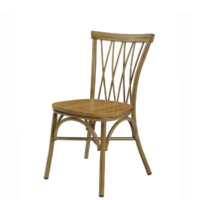 Silla Nenúfar estructura deco bambú y asiento macizo