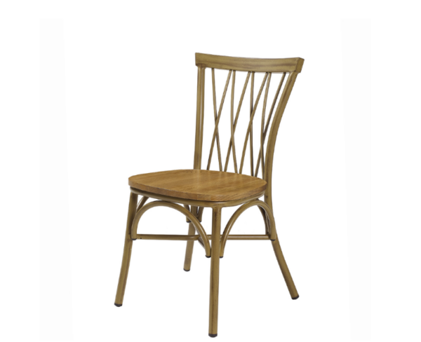 Silla Nenúfar estructura deco bambú y asiento macizo