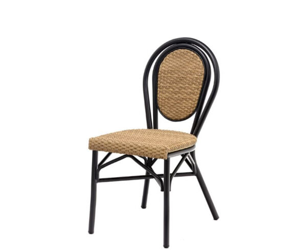 Silla Rambla estructura deco bambú, respaldo atlas y asiento trenzado atlas