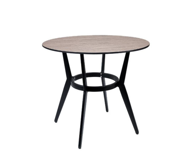 Mesa Louis con estructura negra y sobre compact pompeya