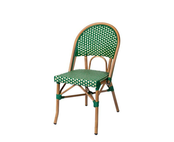 Silla Musa verde-crema