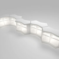 Barra de bar modular Iceberg en ambiente