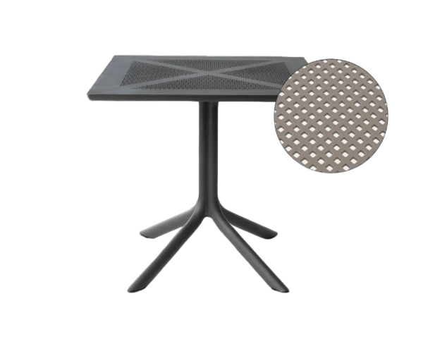 Mesa Clip con motivo de agujeros de rombos