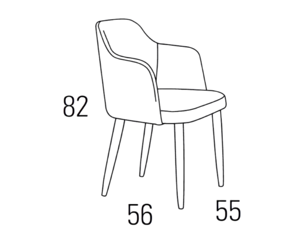 Medidas sillón A54-067