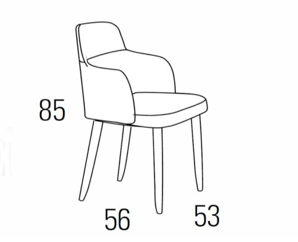 Medidas Sillón A54-068
