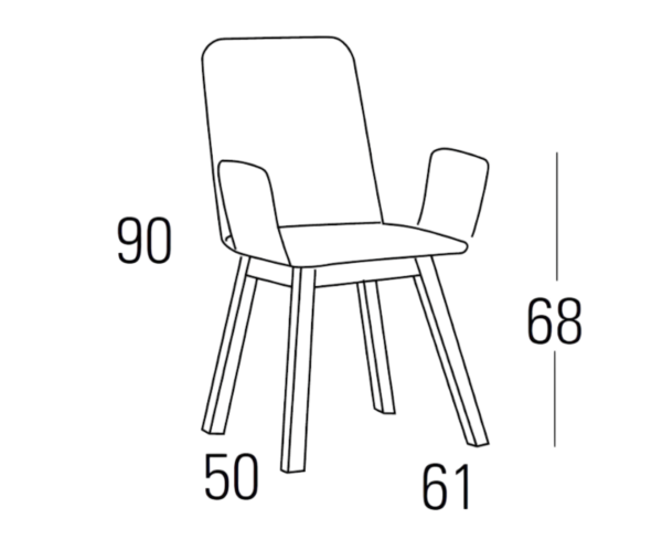 Medidas Sillón A54-038