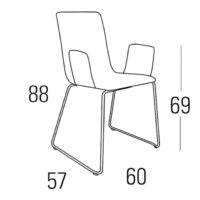 Cadira de braços A54-038