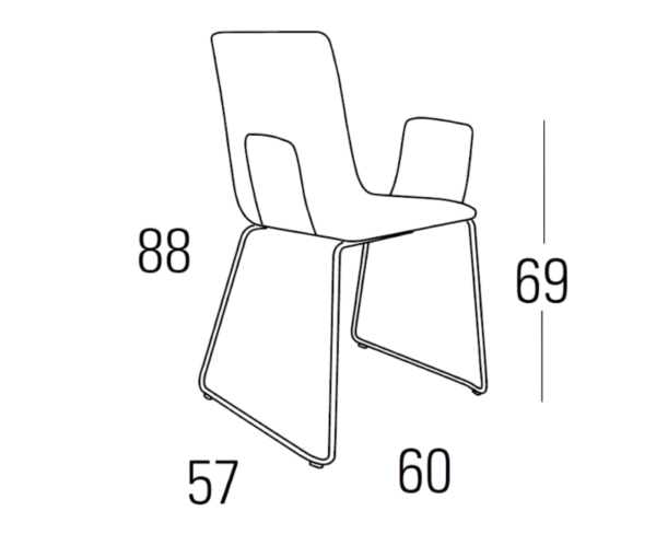 Medidas Sillón A54-038