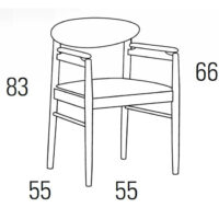Medidas sillón A54-053