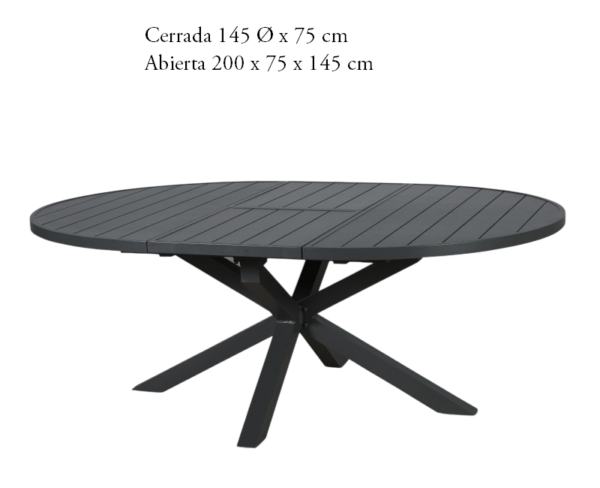 Mesa redonda extensibleOnere